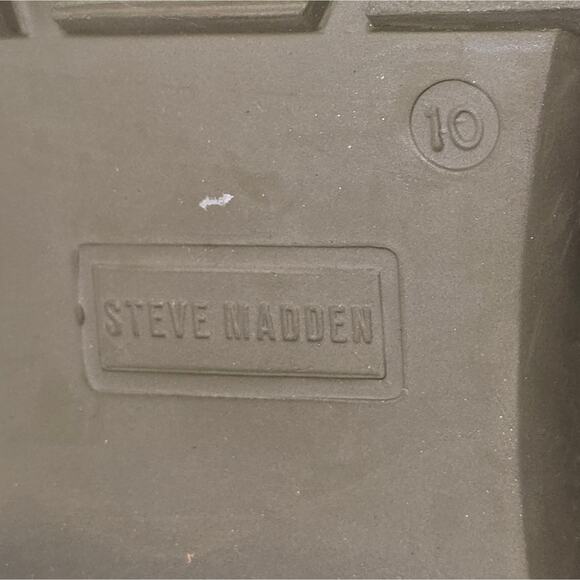 Steve Madden Hayle Women's Boots Black/Olive Platform Lug Sole Size 10 New - Picture 15 of 16